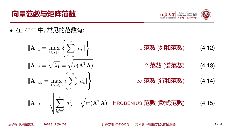 矩阵范数与谱半径