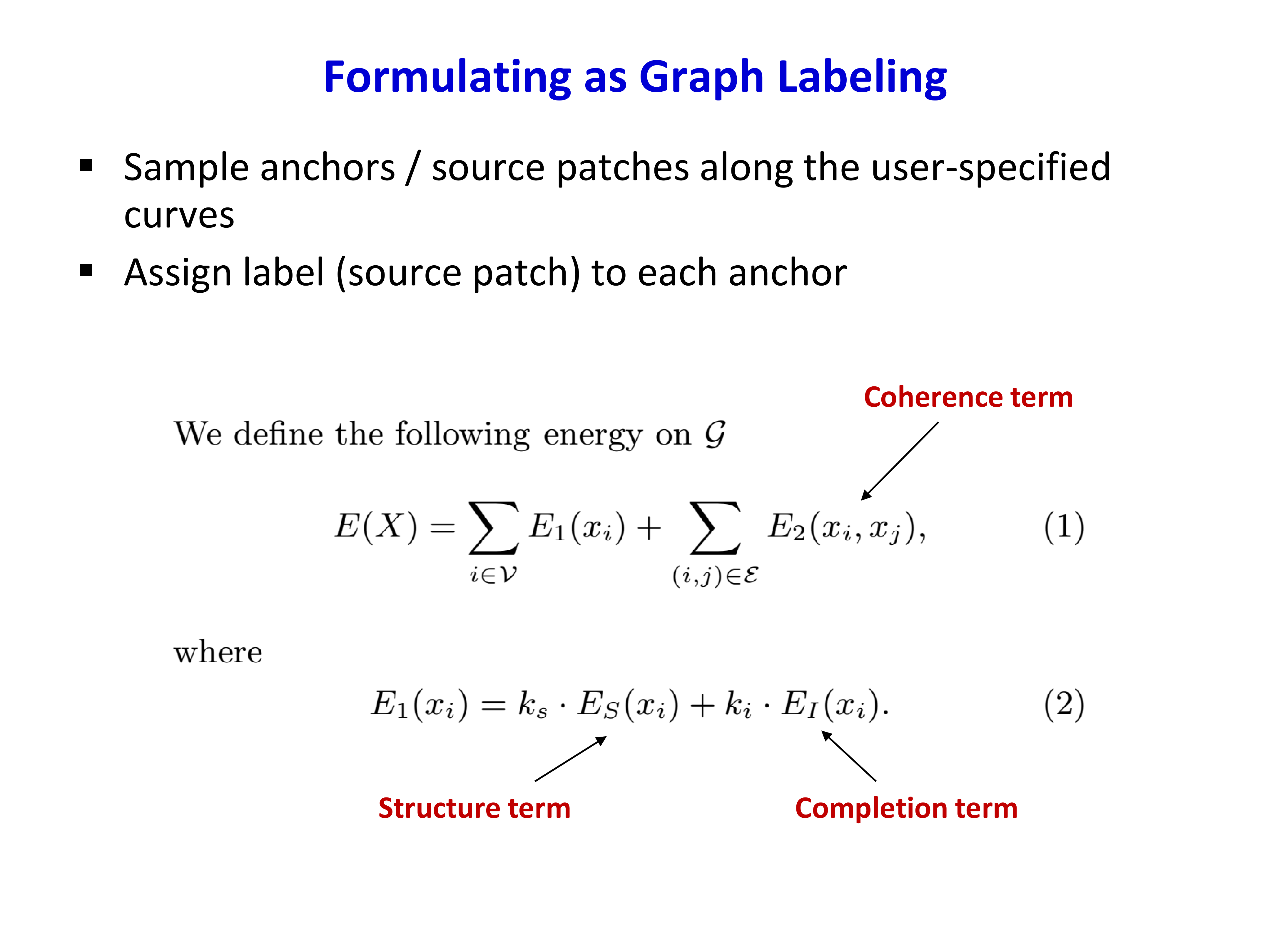 Graph labeling formulation