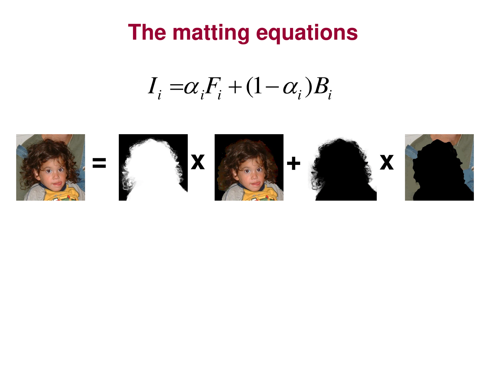 Matting equations