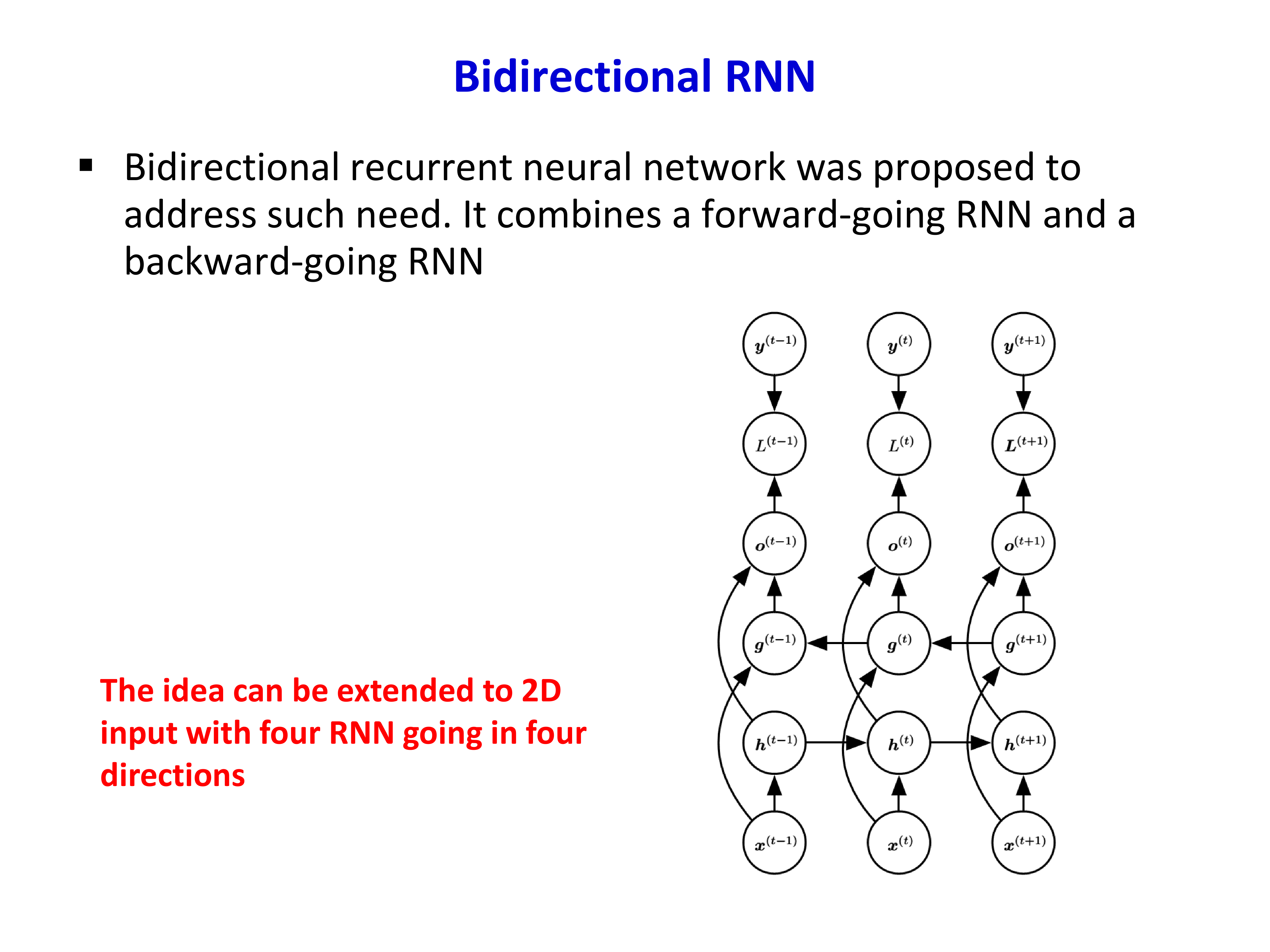 双向 RNN