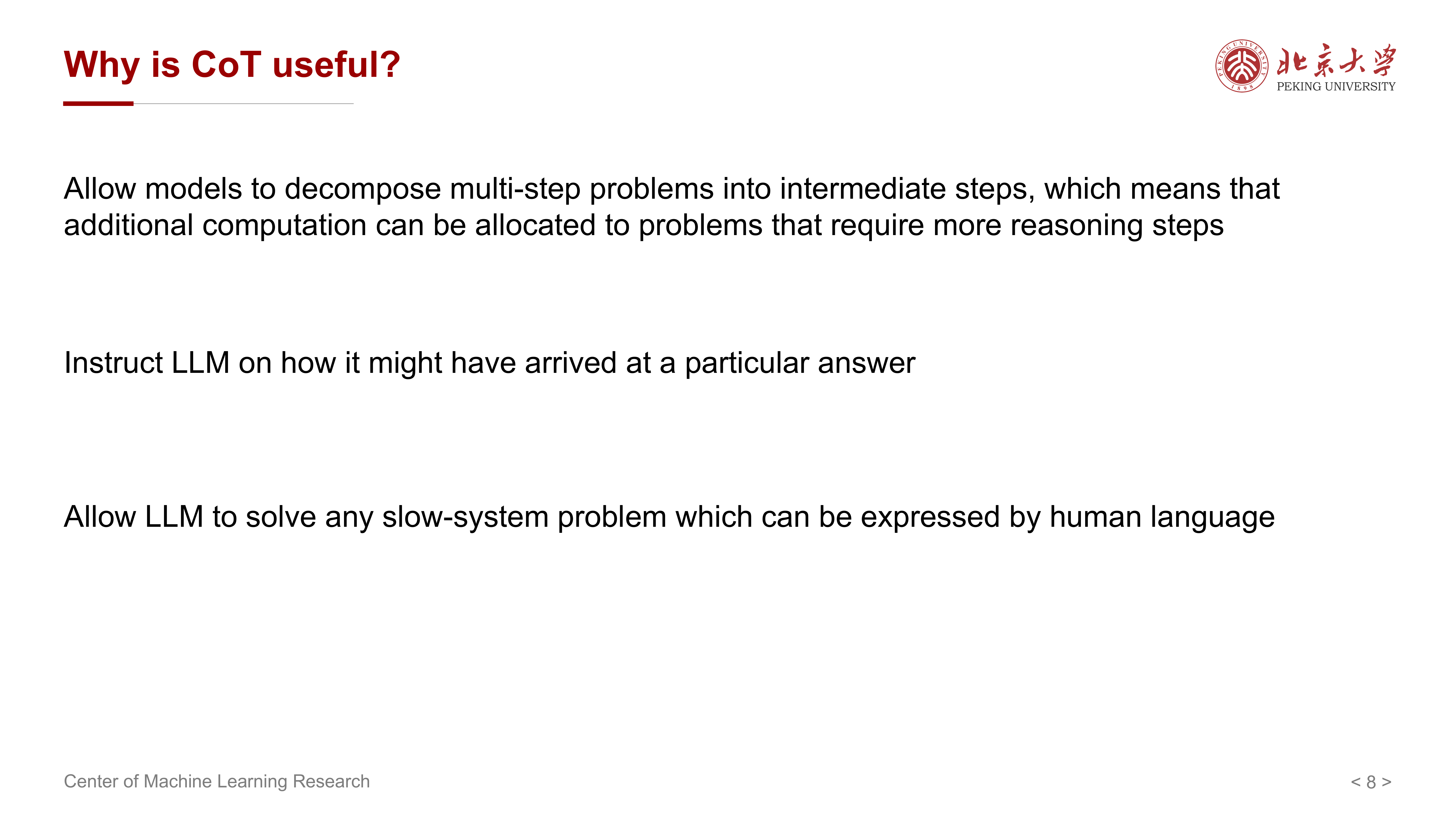Why is CoT useful