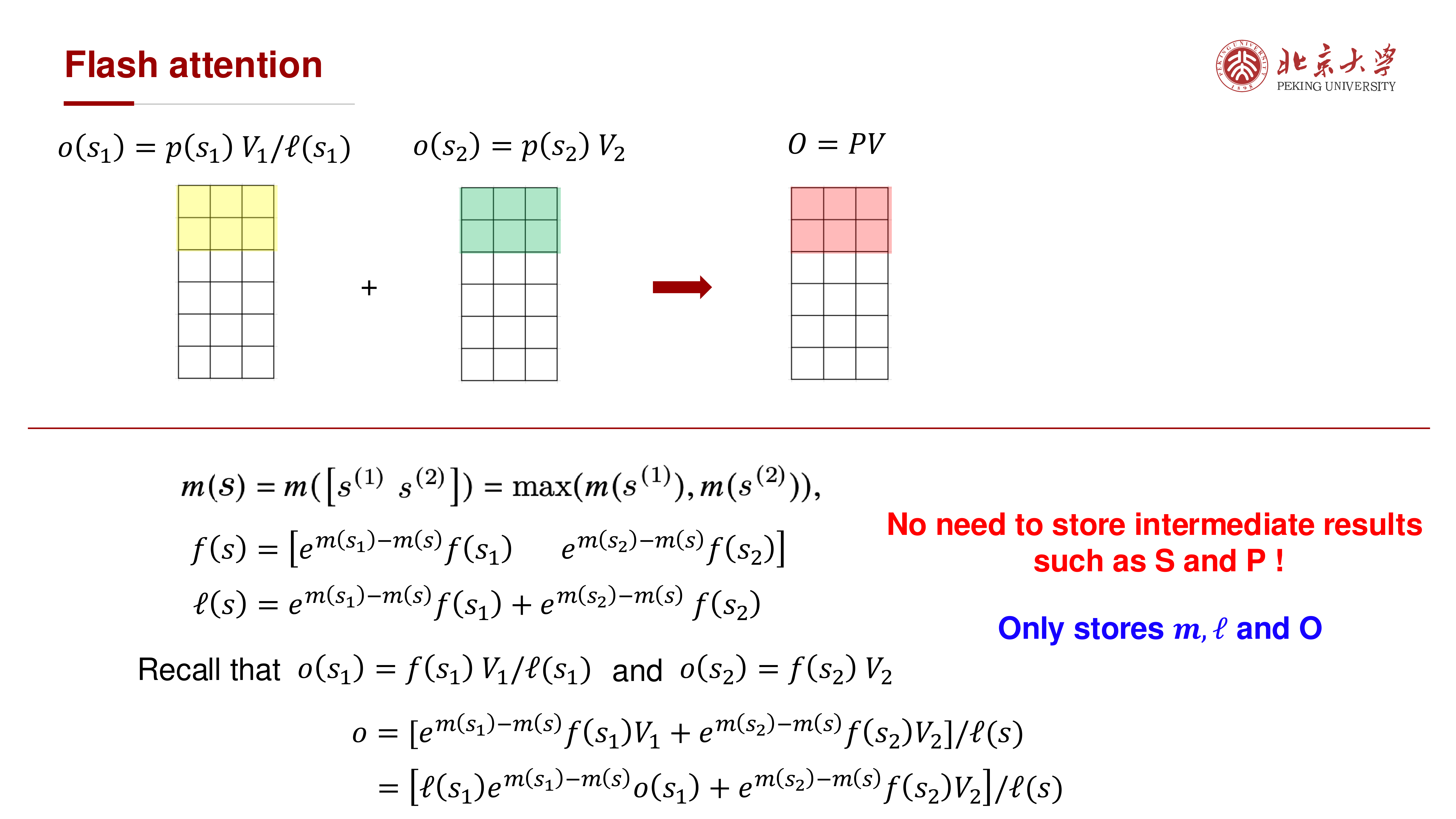 No need to store S/P，只存 m、l、O