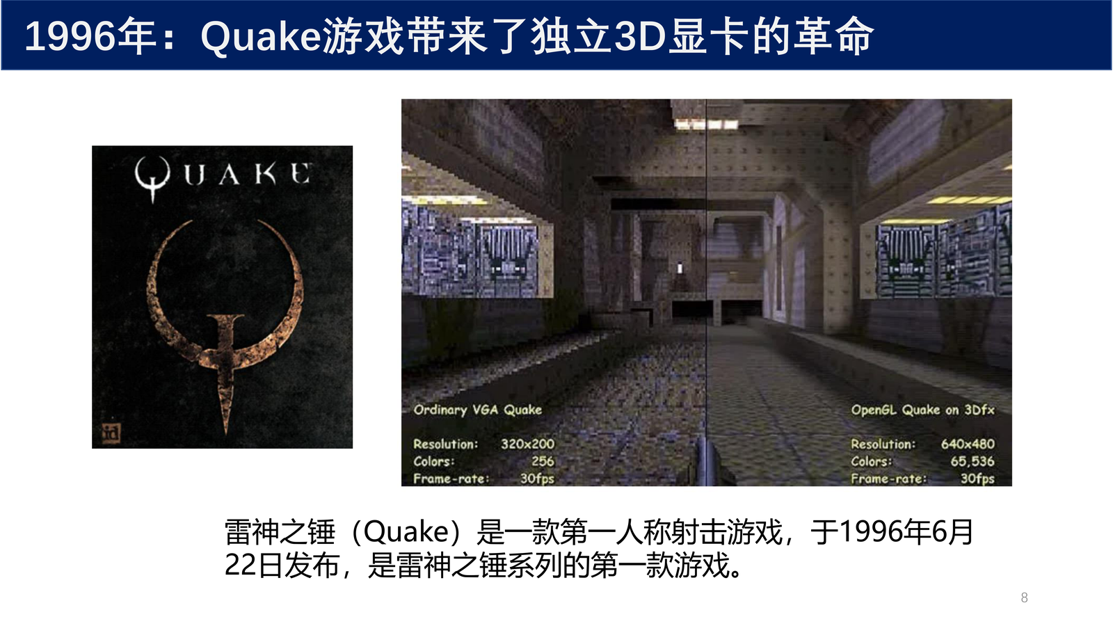 Quake 游戏与 3D 显卡革命