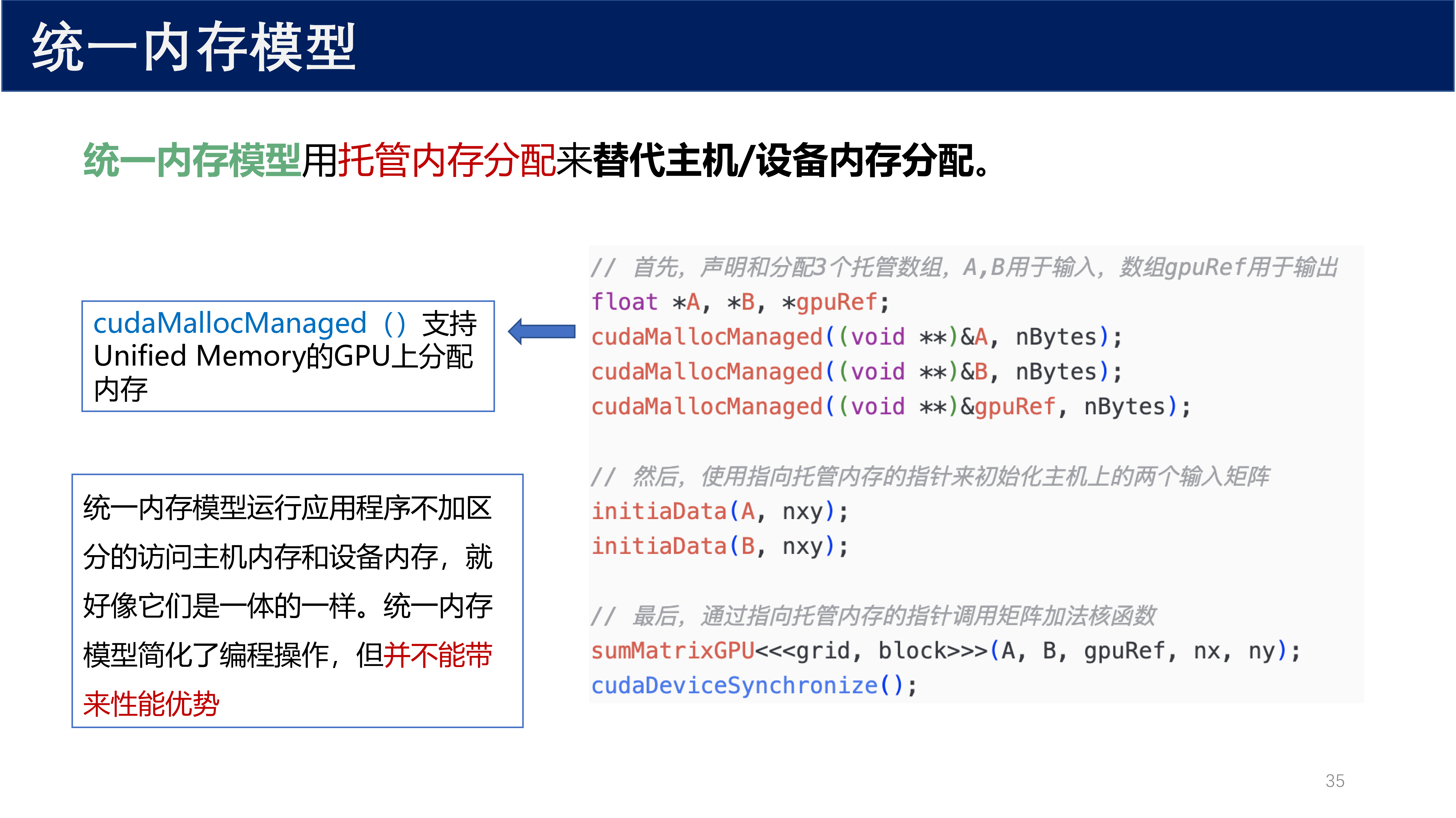 统一内存模型 API